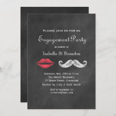 Invitation de moustache et de partie de (Devant / Derrière)