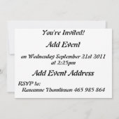 Invitation de mouton (Dos)