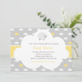 Invitation de moutons et de nuage (jaune gris) (Debout devant)