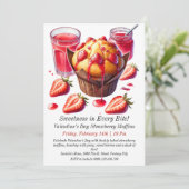 Invitation de muffins aux fraises de la Saint-Vale (Debout devant)