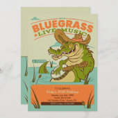 Invitation de musique Bluegrass (Devant / Derrière)