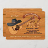Invitation de musique country (Devant / Derrière)