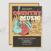 Invitation de musique country (Devant / Derrière)