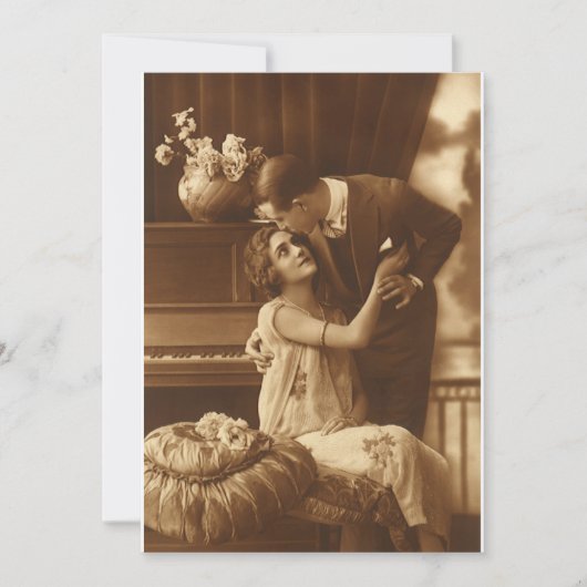 Invitation de musique romantique d'amour et de rom (Devant)