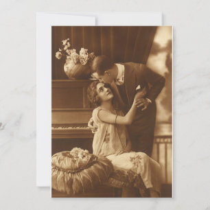 Invitation de musique romantique d'amour et de rom