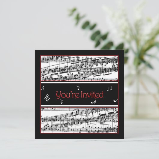 Invitation de musique - Utilisations facultatives (Debout devant)