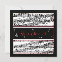Invitation de musique - Utilisations facultatives