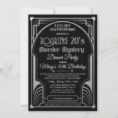 Invitation de mystère de meurtre des années 20 rug (Devant)