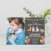 INVITATION DE NAISSANCE - Chat Chaton Anniversaire (Debout devant)