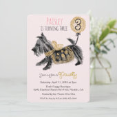 Invitation de naissance de chiot de couture TOUT Â (Debout devant)