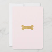 Invitation de naissance de chiot de couture TOUT Â (Dos)