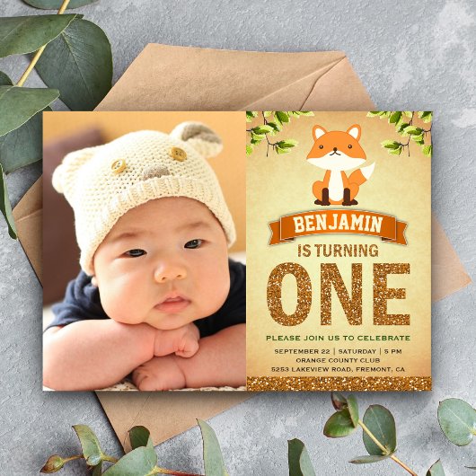 Invitation de naissance pour la première photo de