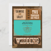 Invitation de Nashville : Turquoise (Devant)