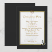 Invitation de navire à voile (Devant / Derrière)