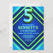 Invitation de Neon 5e anniversaire (Devant)