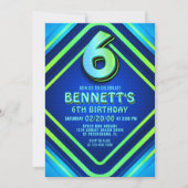 Invitation de Neon 6e anniversaire (Devant)