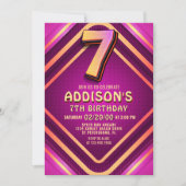 Invitation de Neon 7e anniversaire (Devant)