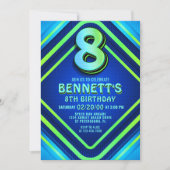 Invitation de Neon 8e anniversaire (Devant)