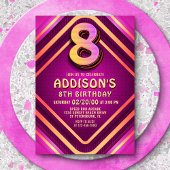 Invitation de Neon 8e anniversaire