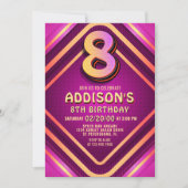 Invitation de Neon 8e anniversaire (Devant)