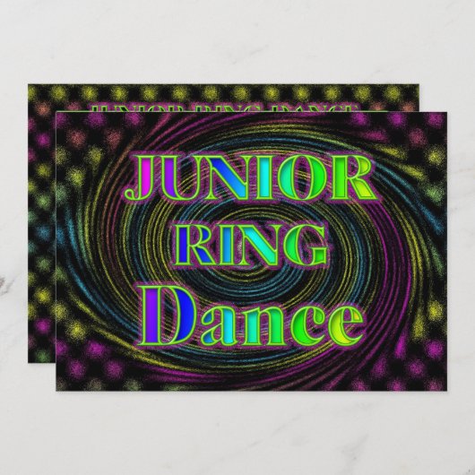 INVITATION DE NEON JUNIOR RING (Devant / Derrière)