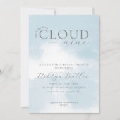 Invitation de neuf nuptiales de nuage (Devant)