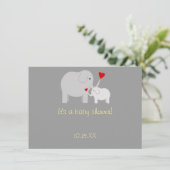 Invitation de neutre de genre de baby shower (Debout devant)