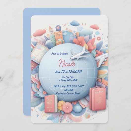 Invitation de Nicole pour des événements à thème d (Devant / Derrière)