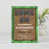 Invitation de niveau Jeu d'Anniversaire (Debout devant)