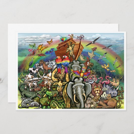 Invitation de Noah's Ark (Devant / Derrière)