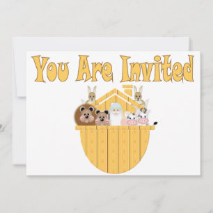 Invitation de Noah's Ark Baby shower