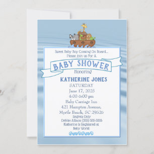 Invitation de Noah's Ark Baby shower