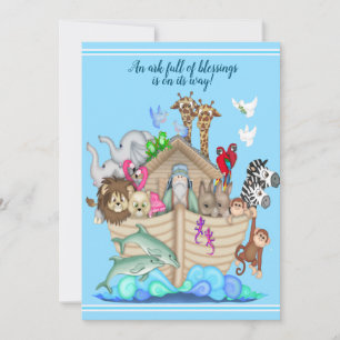 Invitation de Noah's Ark Baby shower