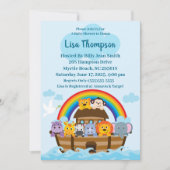 Invitation de Noah's Ark Baby shower (Devant)