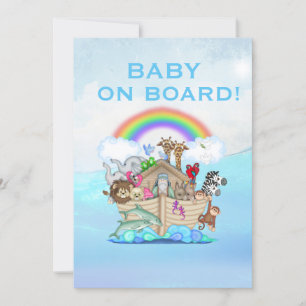 Invitation de Noah's Ark Baby shower