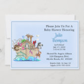 Invitation de Noah's Ark Baby shower (Devant)
