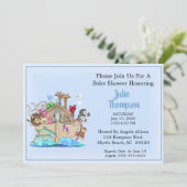 Invitation de Noah's Ark Baby shower (Debout devant)