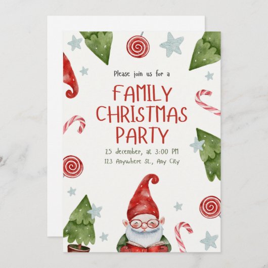 invitation de noël (Devant / Derrière)