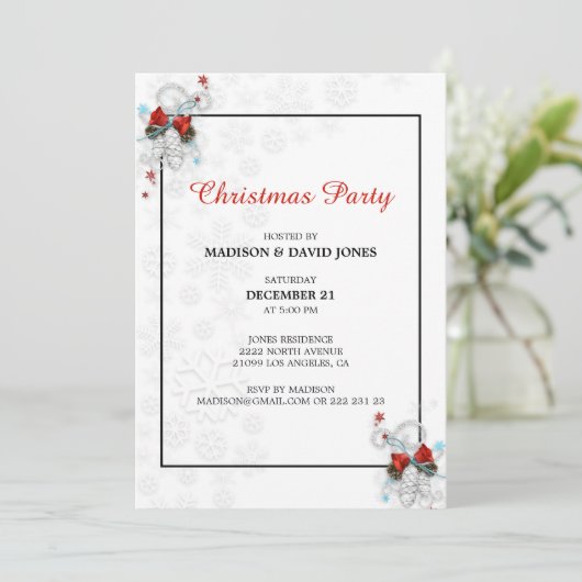 Invitation de Noël (Debout devant)