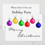 Invitation de Noël (Devant / Derrière)