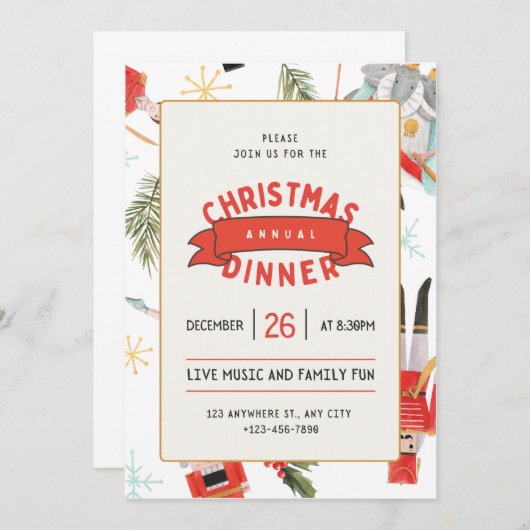 invitation de noël (Devant / Derrière)