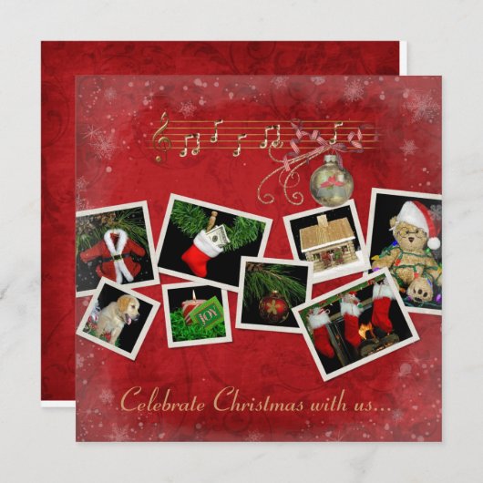 Invitation de Noël (Devant / Derrière)