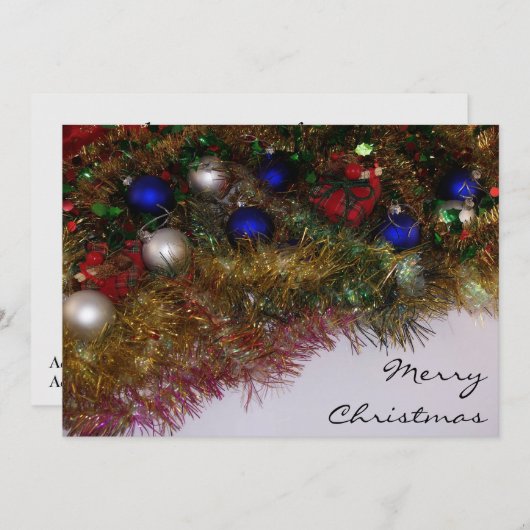 Invitation de Noël (Devant / Derrière)