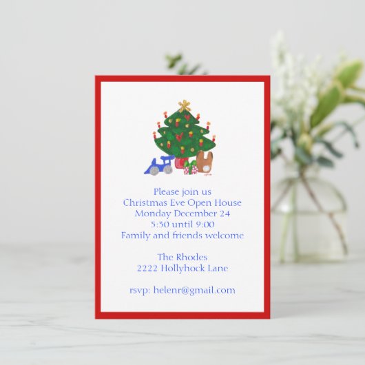 Invitation de Noël (Debout devant)