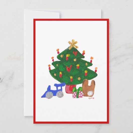 Invitation de Noël (Dos)