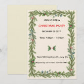 Invitation de Noël (Devant / Derrière)