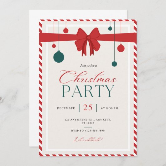 invitation de noël (Devant / Derrière)