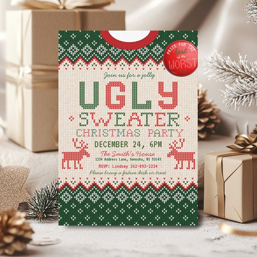 Invitation de Noël à la fête de Noël