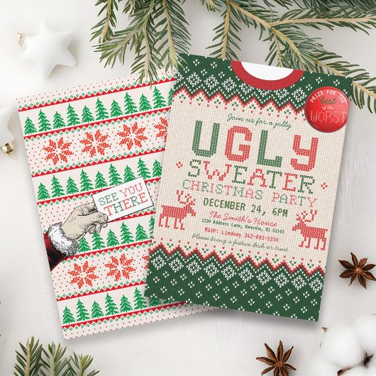 Invitation de Noël à la fête de Noël