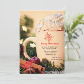 Invitation de Noël à la Maison ouverte de vacances (Debout devant)